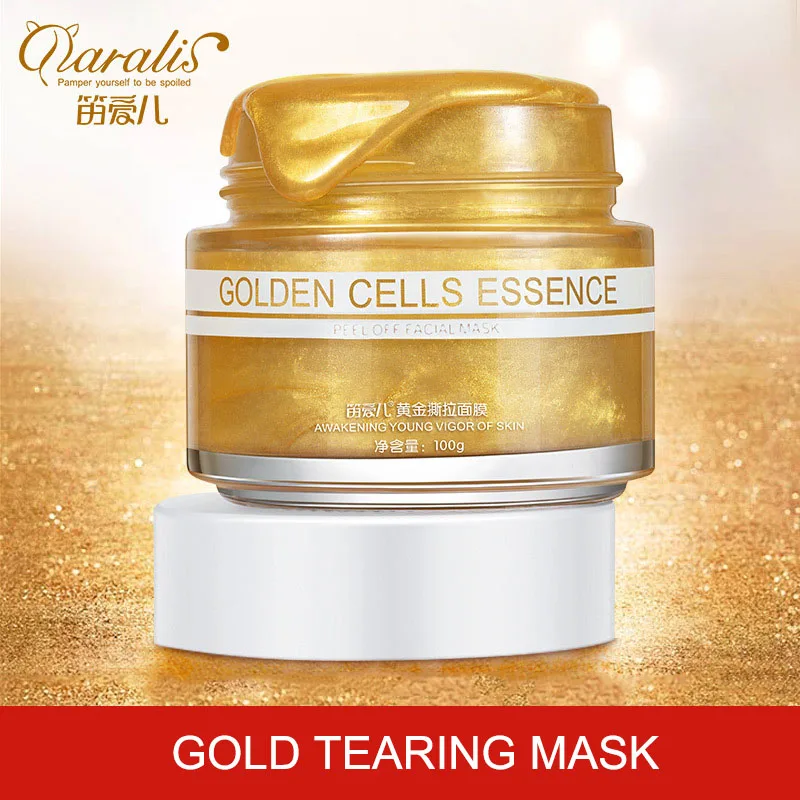 

Gold Tearing Mask Deep Cleaning Pores Shrinking Hydrating Face Wax for Blackhead Remove SSwell
