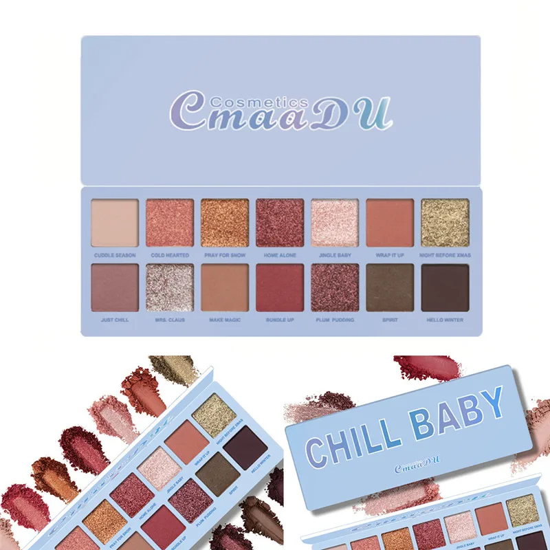 

Diamond Glitter Matte 14 Colors Eyeshadow Palette Eye Makeup Shimmer Metal Eye Shadow Shine Pigment Cosmetics Beauty Make Up