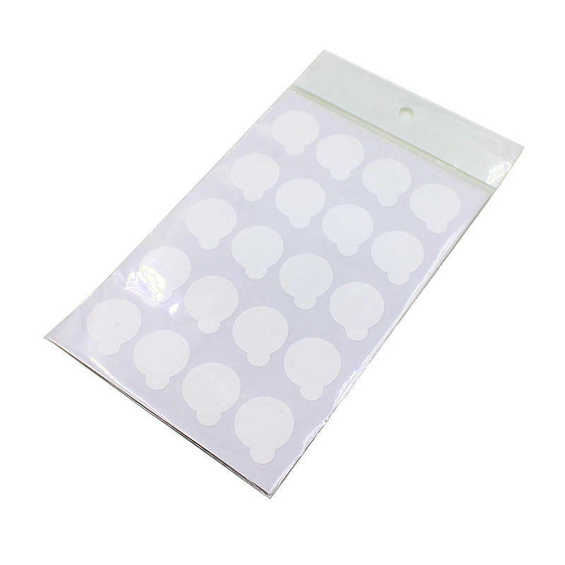 

hot selling 100 pcs disposable Eyelash glue holder sticker Eyelash Extension glue pads Easy to use stand on eyelash jade stone