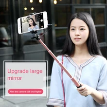 Селфи-палка складной зеркальный монопод проводной выдвижной для iPhone X 8 7 6 6S Plus для Xiaomi для samsung для huawei для Android