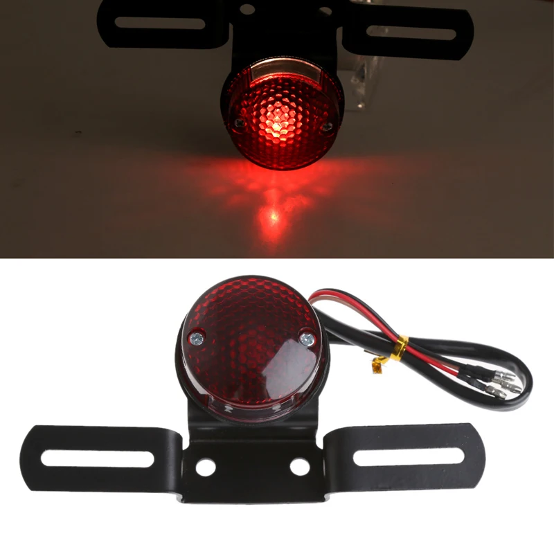 

Motorcycle Bike Rear Tail License plate Brake Stop Number Plate Light Taillight