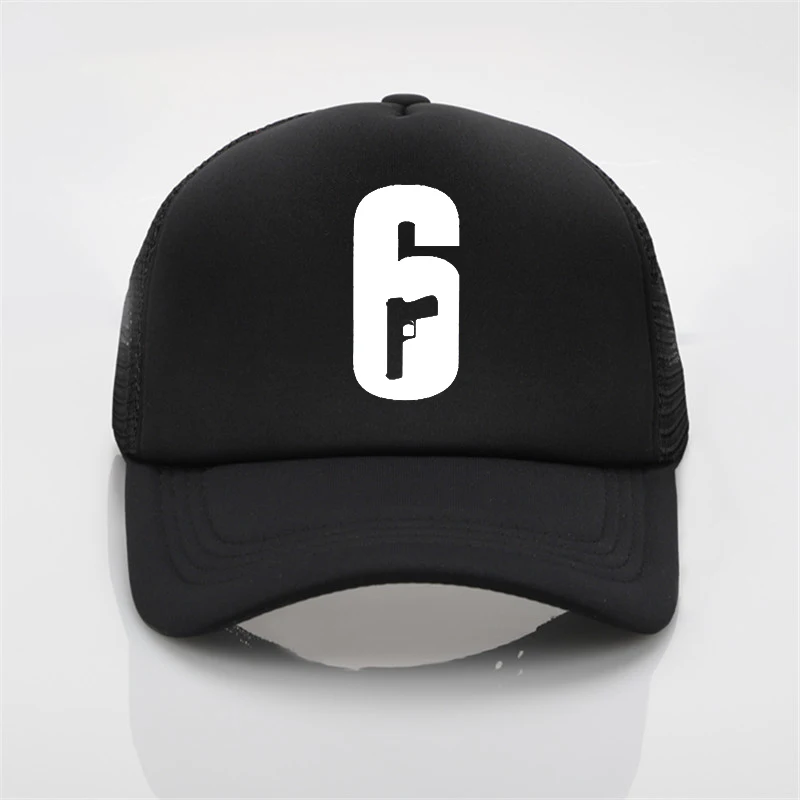 

fashion hat Rainbow Six printing net cap baseball cap Men and women Summer Trend Cap New Youth Joker sun hat Beach Visor hat