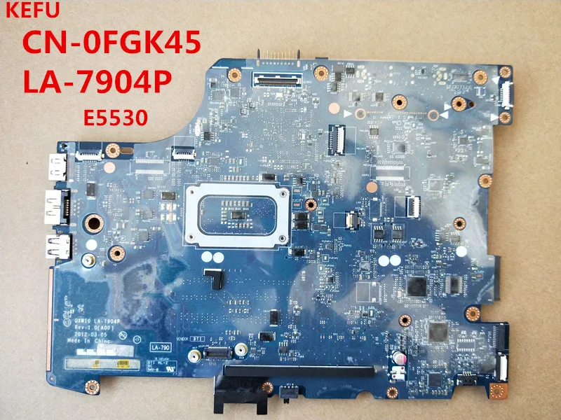 KEFU CN-0FGK45 для материнской платы Dell E5530 QXW10 LA-7904P 100% test | Компьютеры и офис