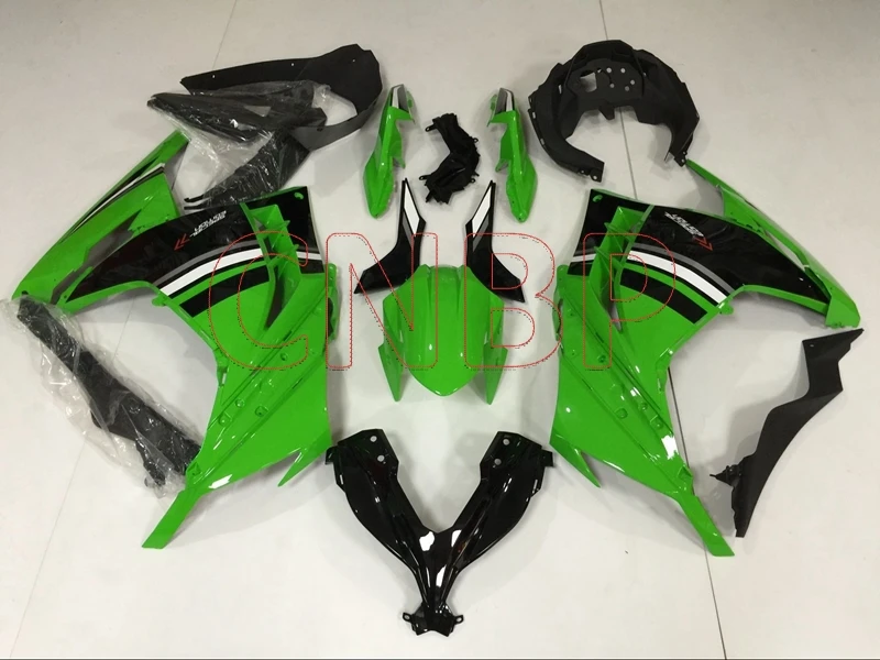 Обтекатель Zx300r 2013 2015 зелено черные Обтекатели Пластиковые обтекатели без