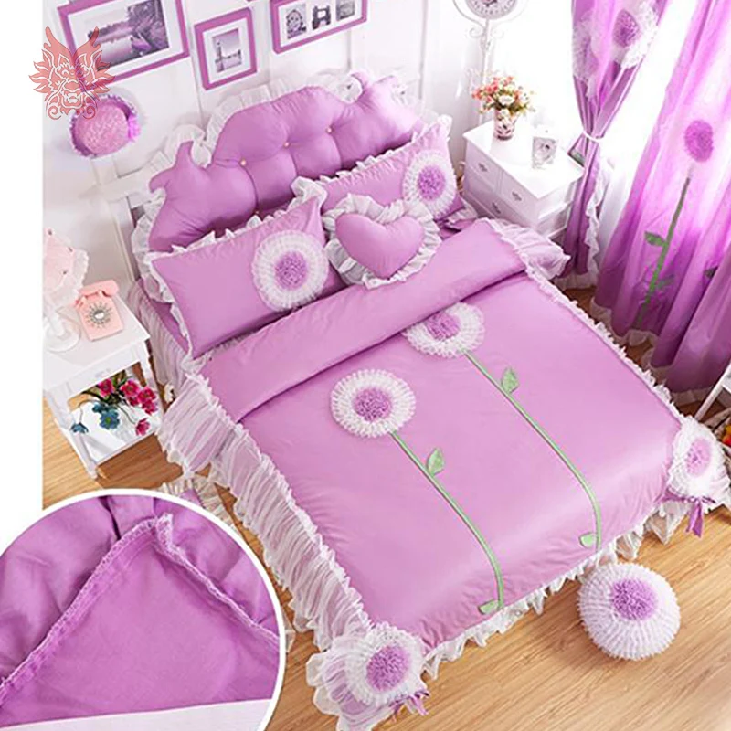 Buy Free shipping Korean princess bedding sets 100