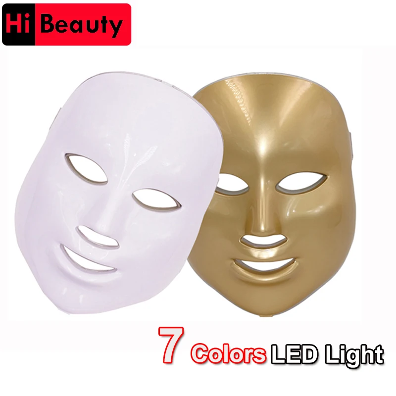 

7 Color Korean Photodynamic Colorful LED Lighting Facial Mask Beauty Instrument Anti Acne Skin Rejuvenation Removal Beauty Spa