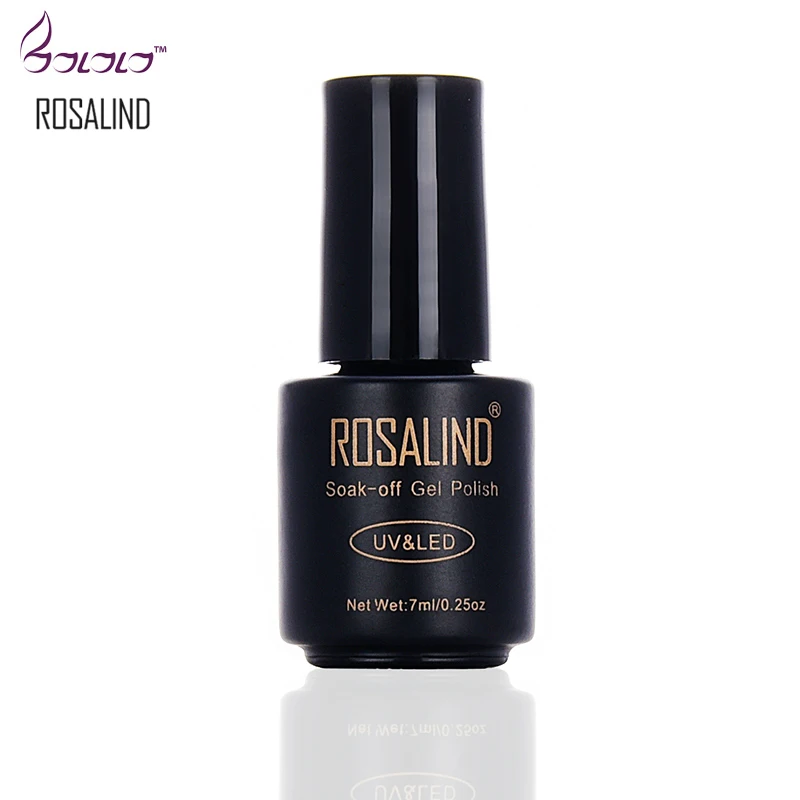 Rosalind UV Nail Gel Polish Top Coat and Base Long-lasting Soak-off LED Color Art Design Based | Красота и здоровье