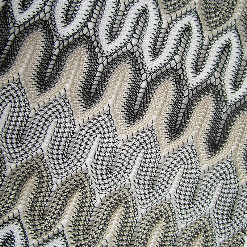 

2019 India wall flower mesh fabric good quality hollow African religious pagoda graphics net fabric DIY appareal sewing cloth