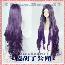 Fate Grand Order, парик для косплея, королева Шеба, слуга, Кастер, фиолетовый, 120 см, Длинные Синтетические волосы для взрослых