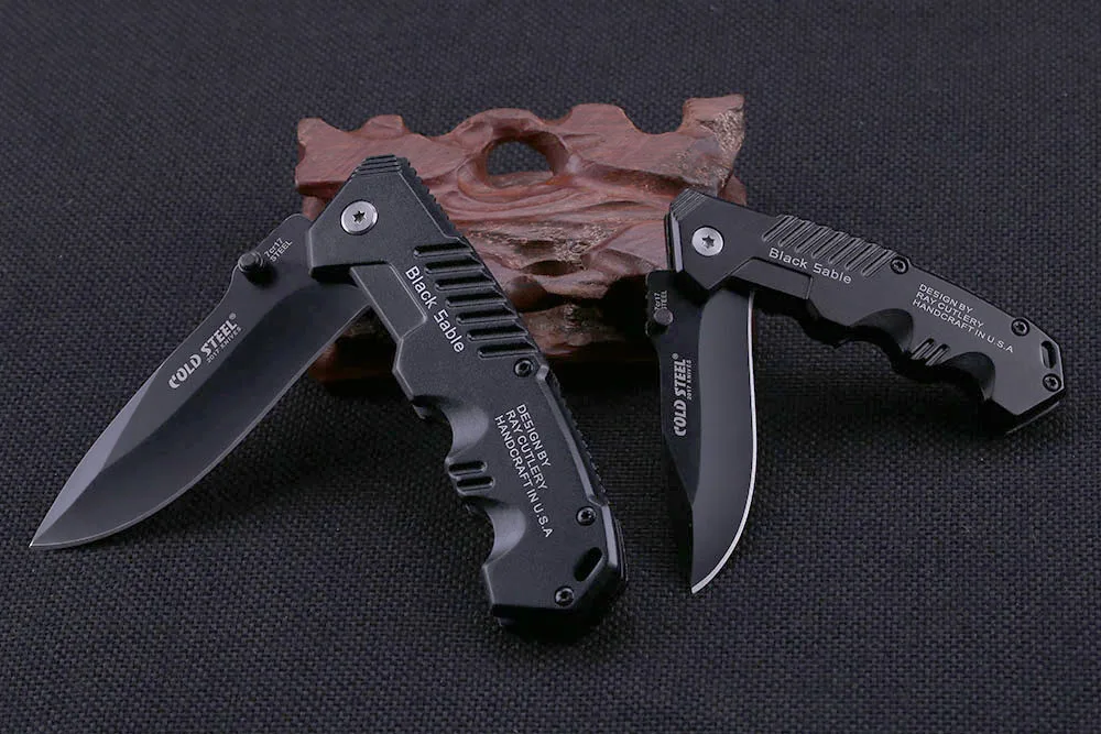 Лучший армейский фирменный нож CS Cold стальной черный складной карманный нож с фиксированным лезвием тактические ножи для выживания ножи для кемпинга EDC инструменты