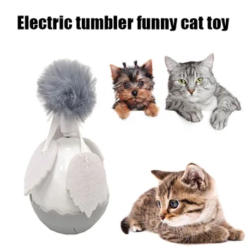 

Electric Tumbler Toy for Cats Pets with Small Stuffed Ball Automatic Supply of Cats Toys XHC88