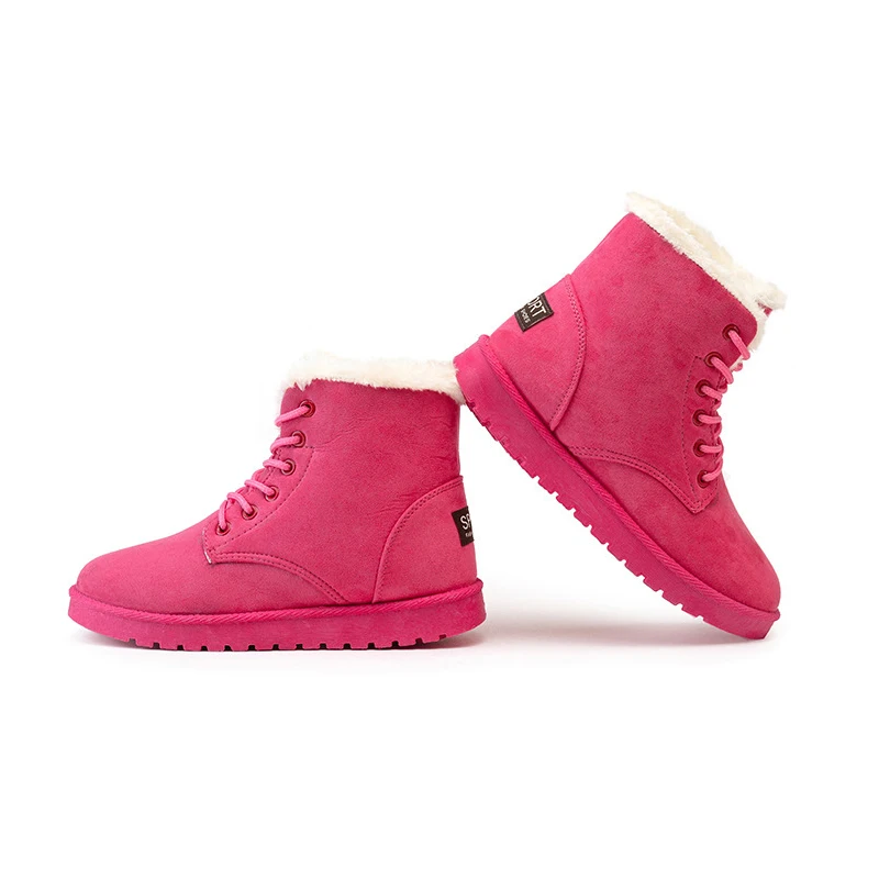 Women high boots Square Heels Short Autumn Winter Boots women Flock Leather Pointed Toe Snow Boots Women high boots Square Heels Short Autumn Winter Boots women Flock Leather Pointed Toe Snow Boots