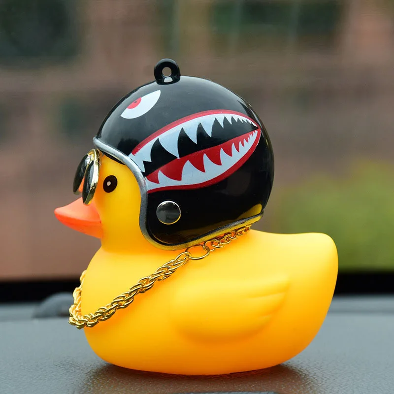 Автомобильный орнамент, автомобильные аксессуары Lucky Duck society, прекрасная креативная кукла, авто интерьер, 3d украшение на приборную панель, подарки со шлемом - Название цвета: Black