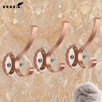 

Free Shipping 3PCS Decorative Wall Hooks For Hanging Cloth Hat Towel Hook Hangers Metal Coat Bag Rack Hanger For Bathroom Kithen