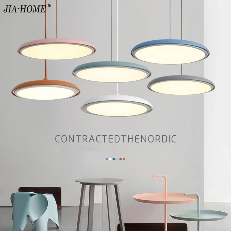 

Chandeliers Lights for dining room living room Lamps Macaron color body Home Lighting Deckenleuchte Lamparas De Techo