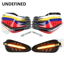 Запчасти для мотоциклов 1 пара 22 мм Dirt Bike светодиодный кисточек бар Защита рук для Honda Yamaha Suzuki Kawasaki неопределенная