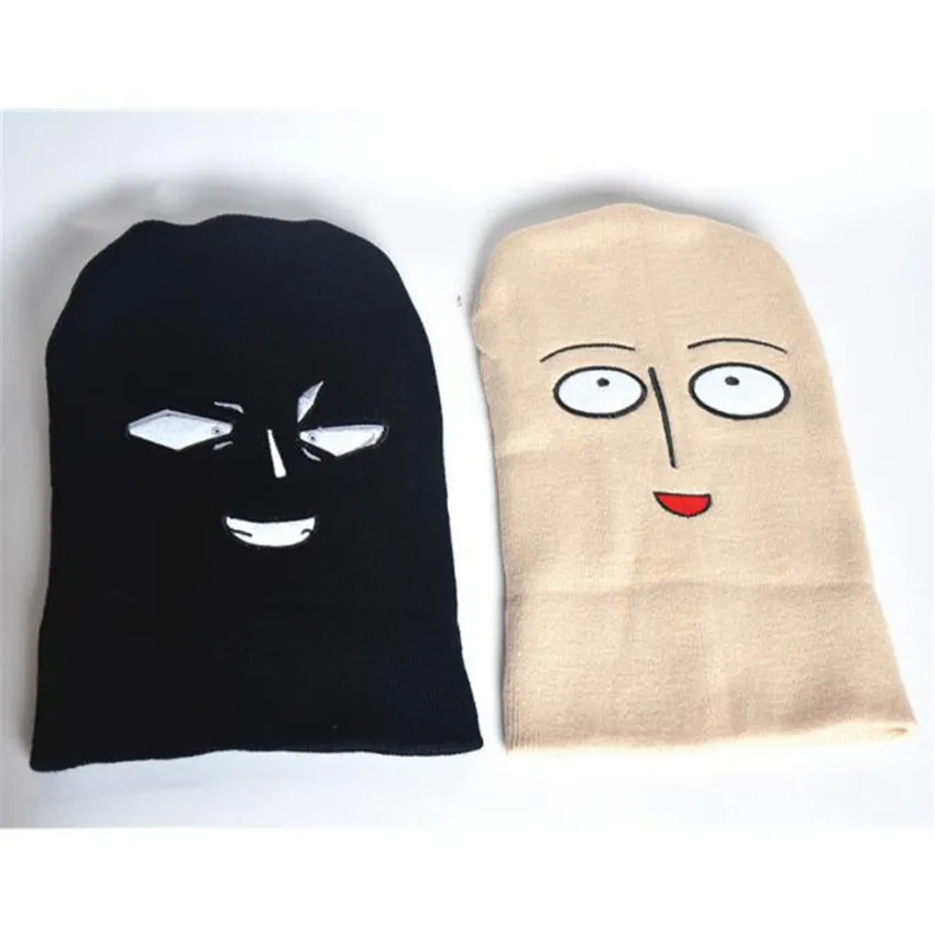 

Anime ONE PUNCH-MAN Cosplay Costumes Accessories Hat Saitama Blankly Expression Knitted Hat Cap
