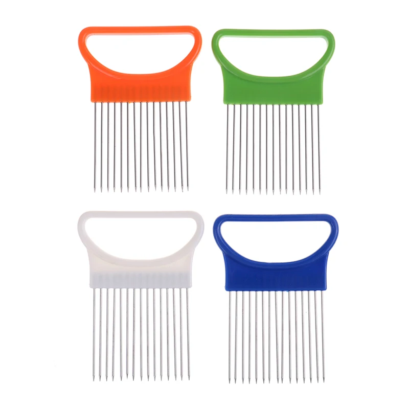 

1pc Stainless Onion Slicer Tender Meat Meat Pin Needle Device Tomato Slicer Vegetable Cutter