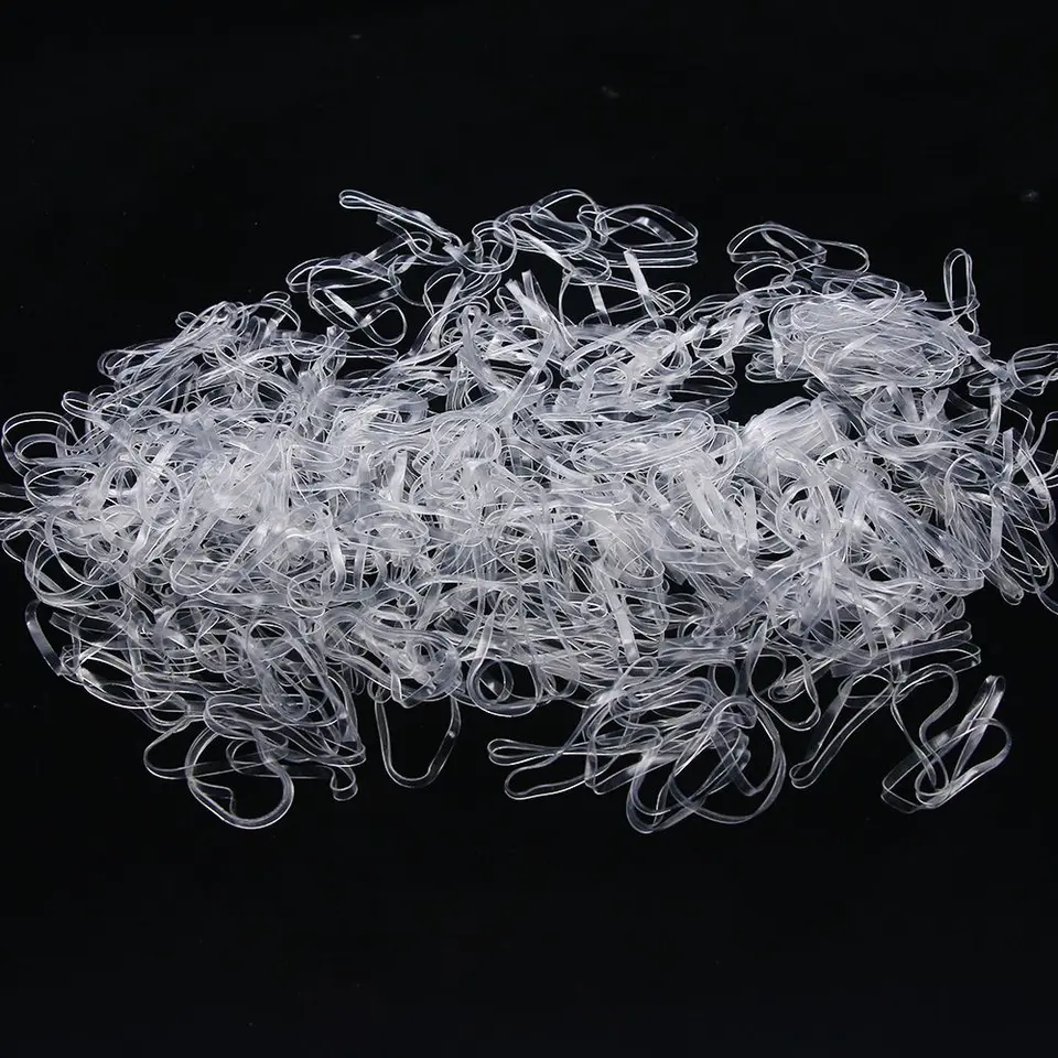 1000 pieces bag Child Baby TPU Hair Holders Rubber Bands Elastics Girl/'s Tie