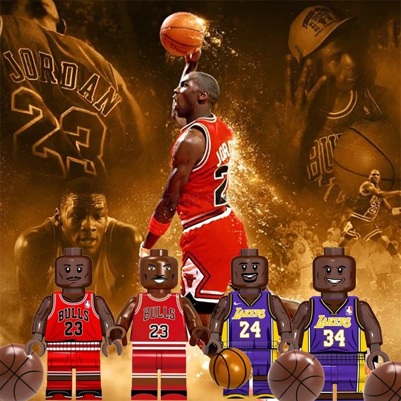 

Toys Blocks Basketball Player Set Kobe Bryant Labron James Football Ronaldo Messi Blocks Toy Technic Creator Figures Friend