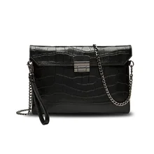 Luxus krokoprägung leder frauen taschen aus echtem leder frauen handtasche mode rindsleder frauen handtasche kette umhängetasche