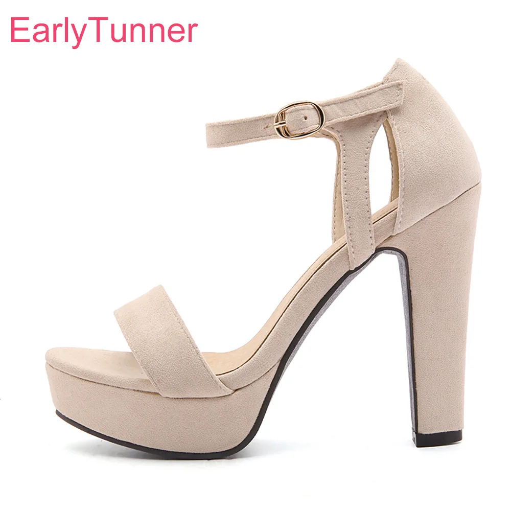 beige platform shoes