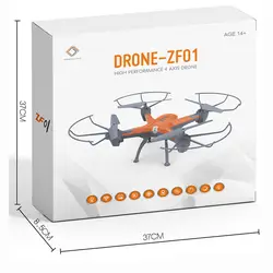 ZF01 удаленного Управление Drone с Wi-Fi HD Камера в реальном времени передачи FPV Quadcopter 2,4 г 4 оси Безголовый вертолет с 2MP Камера