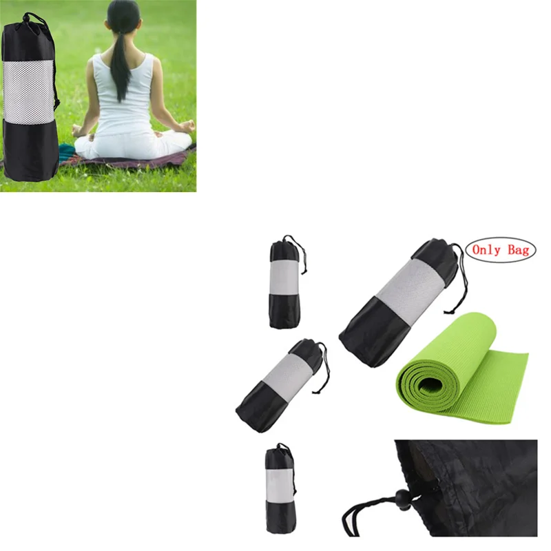 

35*10.5cm Yoga Bag Canvas Practical Yoga Pilates Sport Exercise Mat Carry Strap Drawstring Bag Gym Bag Fitness Backpack
