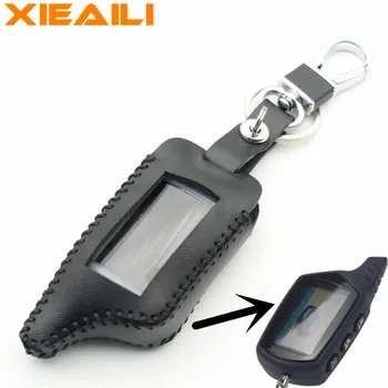 

XIEAILI Genuine Leather Car Styling Key Case Cover For Starline B9/B6/A91/A61 Two Way Car Alarm System Control M154