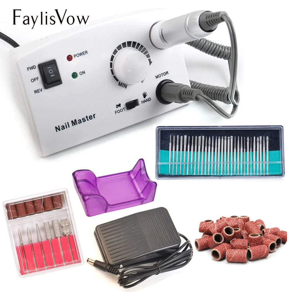 

Nail Drill Bit Sanding Set 30000RPM Electric Apparatus for Manicure Cuticle Gel Remover Cutter for Pedicure Nail Milling Machine