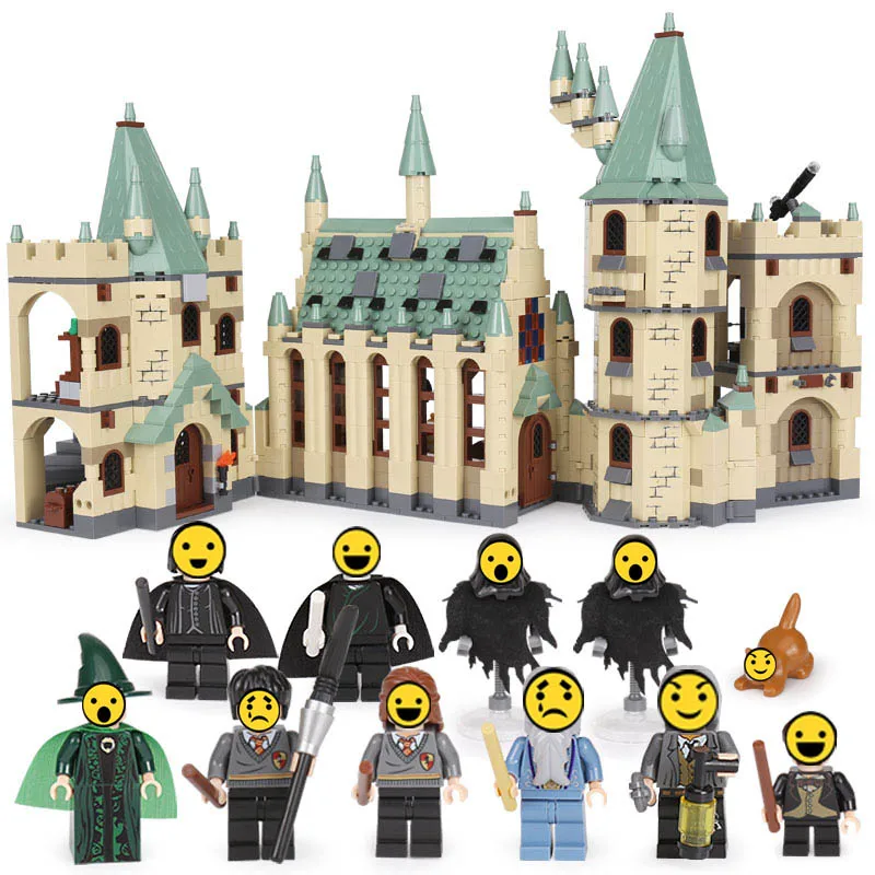 

Movie Building Bricks Blocks 16030 The Hogwarted Castle Model set 1340PCS Harrys 4842 toys for children birthday gift pottered