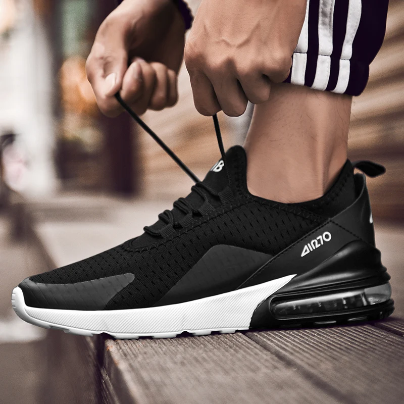 

2019 New Men Casual Shoes Spring Autumn Breathable Sneakers Men Air Cushion Mesh Sport Shoes Trend Trainers Shoes Big Size