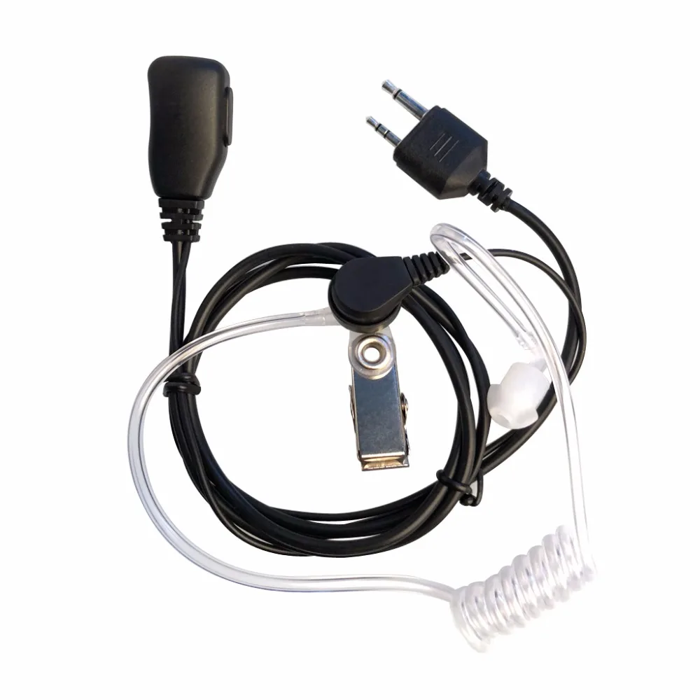 

2Pin Air Acoustic Tube Earpiece Mic PTT Headset for Midland Alan GXT650 LXT80 G6