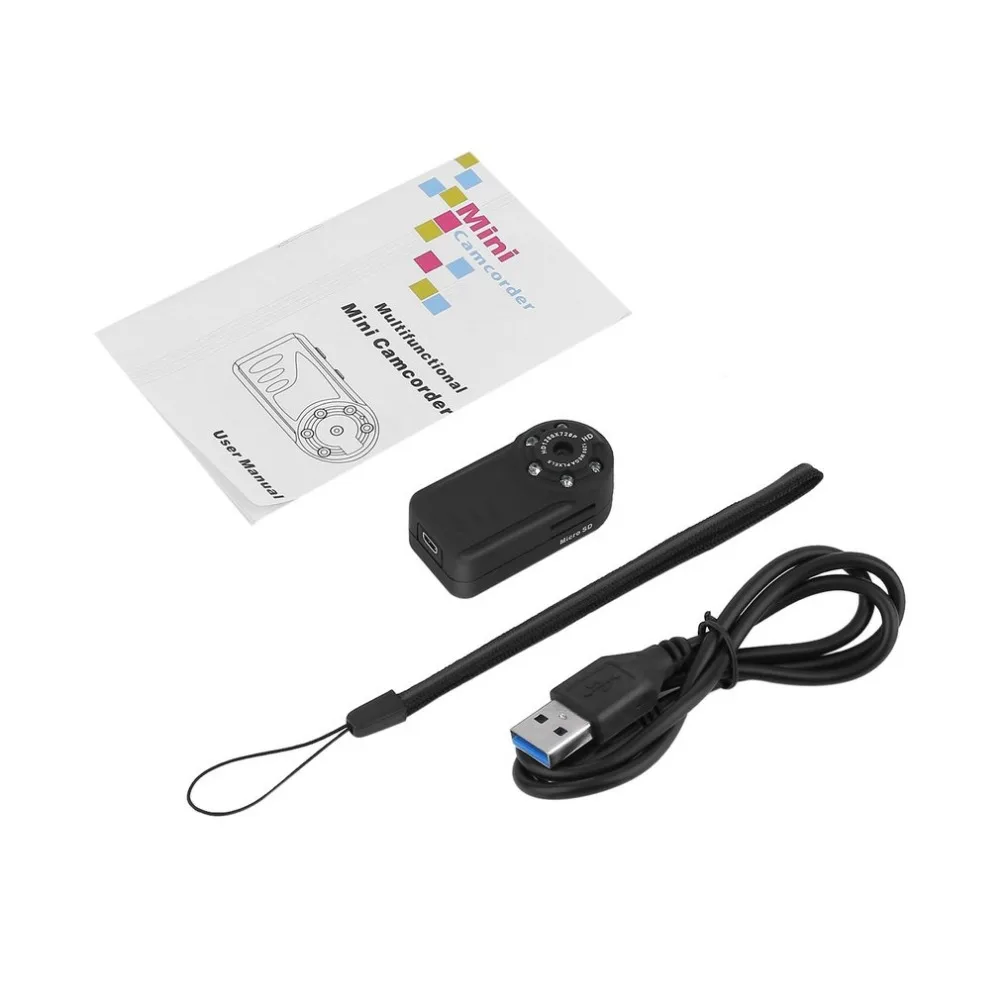 

Multifunctional Mini Camcorder 720P High Definition Camera IR Light Video Sound Recording Photograph Recorder