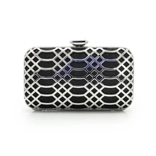 Удивительные маленькие вечерние сумочки сцепления партии сумки металл жесткий box сумки(C672