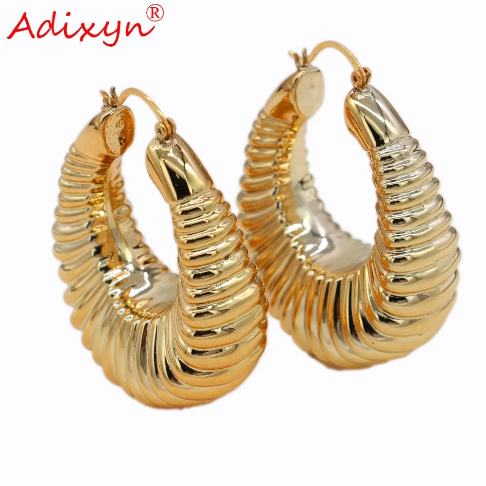 Adixyn Mix Дизайн Роскошные золотые розовые серьги цвет/медные украшения для женщин