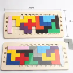 Головоломка малыш доска для головоломки игрушка деревянная Монтессори развивающая игрушка для детская танграмма мозг тизер тетрис