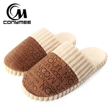 CONYMEE/зимние домашние тапочки для мужчин; повседневные домашние кроссовки; Теплая обувь; Мягкие плюшевые мужские хлопковые тапочки; Pantufas; замшевая обувь; Terlik
