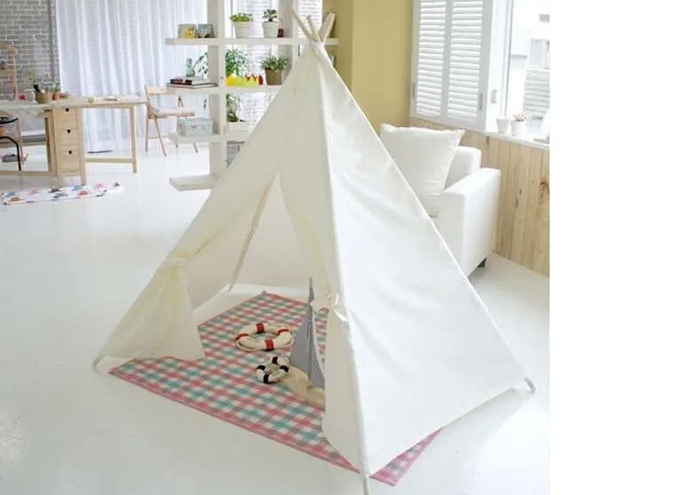 Рождественские палатки teepee хлопок детская палатка крытый Кукольный дом игровой домик открытый праздник подарки для детей