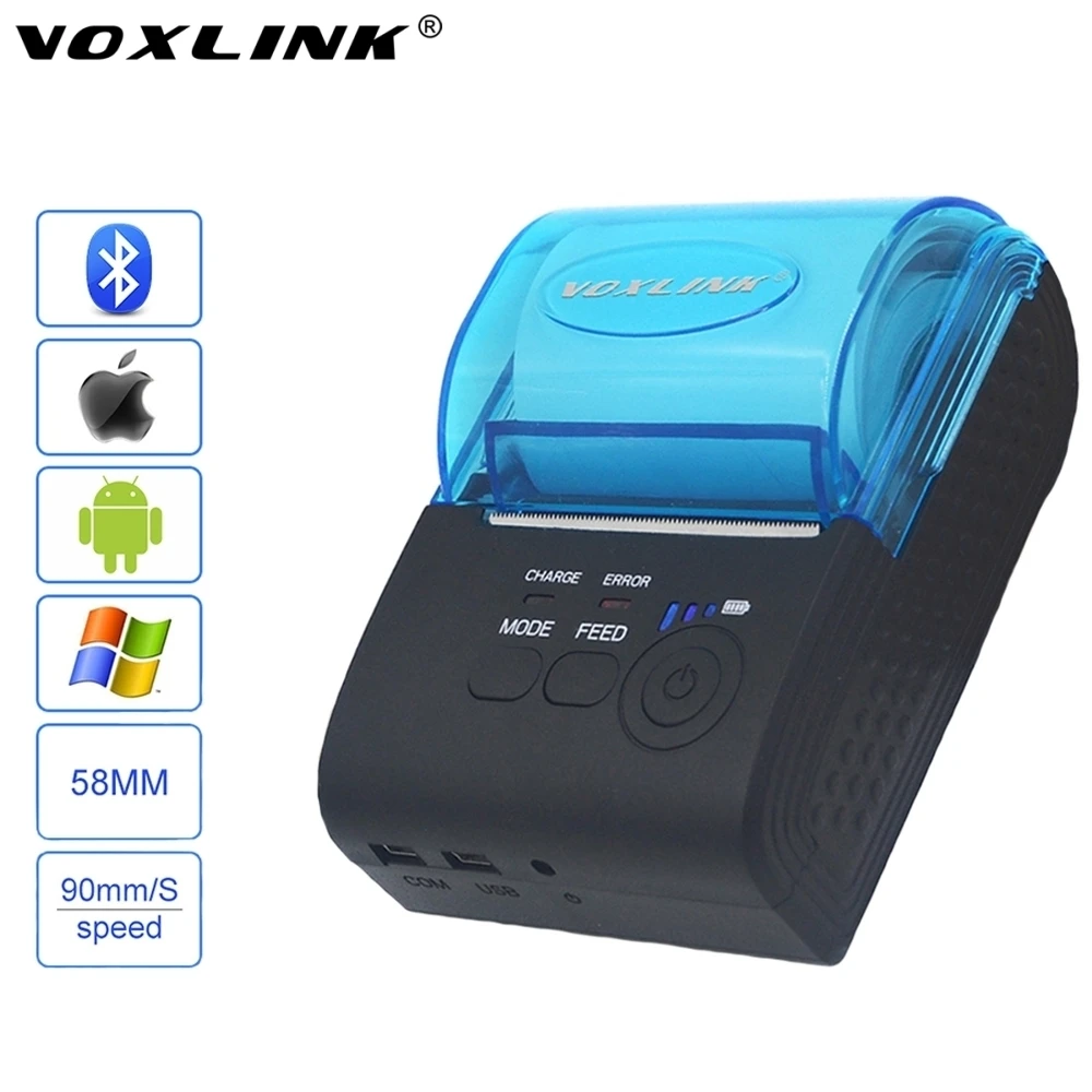 Voxlink Rs232/usb Ports 58mm Mini Wireless Bluetooth Thermal Receipt