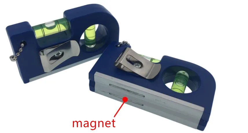 Портативный горизонтальный с пузырем уровень магнит с брелком складной магнитный уровень линейка для деревообрабатывающего инструмента измерительный инструмент