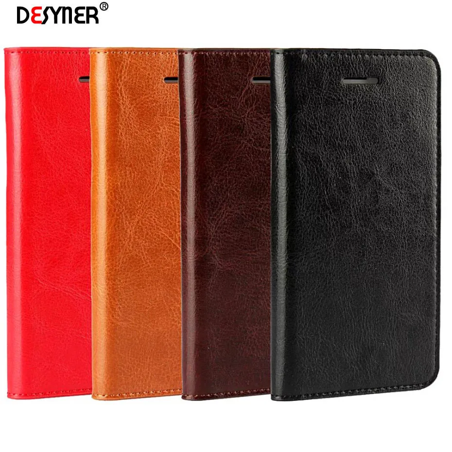 

Desyner Genuine Leather Flip Case for oneplus 3 Business Wallet Stand and Card Holder Cover Case for oneplus 3T