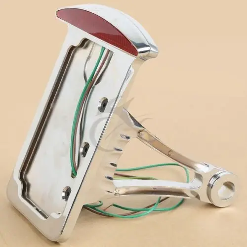 

Side Mount Vertical License Plate Tail brake light for HD Harley Softail Custom
