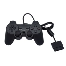 Black Wired Controller 1.8M Double Shock Remote joystick Gamepad Joypad for PlayStation 2 PS2 K5