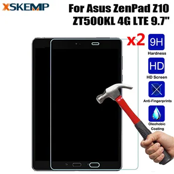 Xskemp 2ピース/ロット9 hハードプレミアム強化ガラスのためのlg gパッド10.1/v700 2.5dアークエッジタブレットpcスクリーンプロテクター保護フィルム