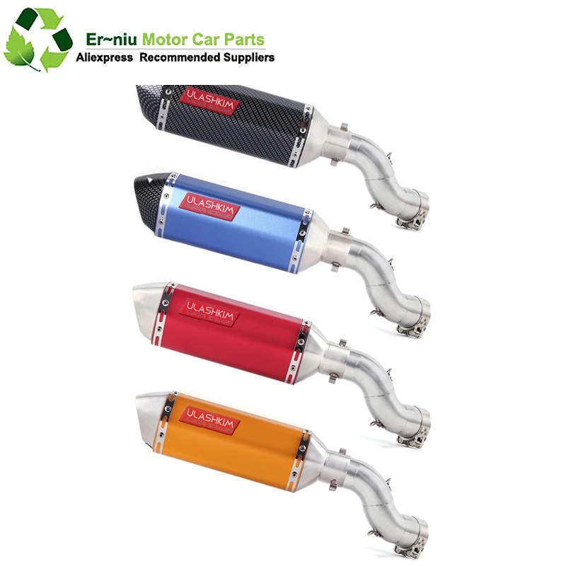 

Motorcycle Full System Exhaust Escape Slip-On For kawasaki Ninja 900 Z900 Modified Middle Link Pipe