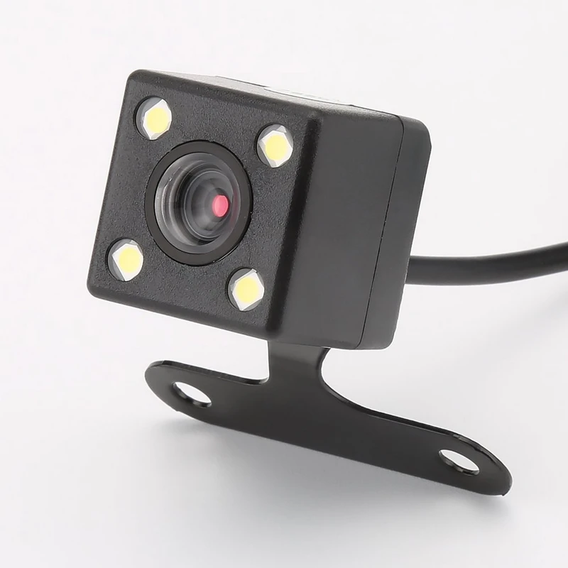 

Car 4LED Reversing Image Camera HD Waterproof Night Vision With Adjustable Light Plug-in Rear View Car Camera