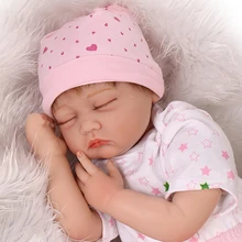 22 дюймов Милые силиконовые куклы Reborn/реального возрождается младенцев bonecas для детских игрушек подарок на день рождения