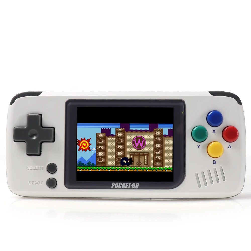 Günstige PocketGo V1.3 CFW, Retro Spiel Konsole, Handheld game spieler, Video spiel konsole. Tragbare Mini Handheld Konsole, 1000mAh Batterie