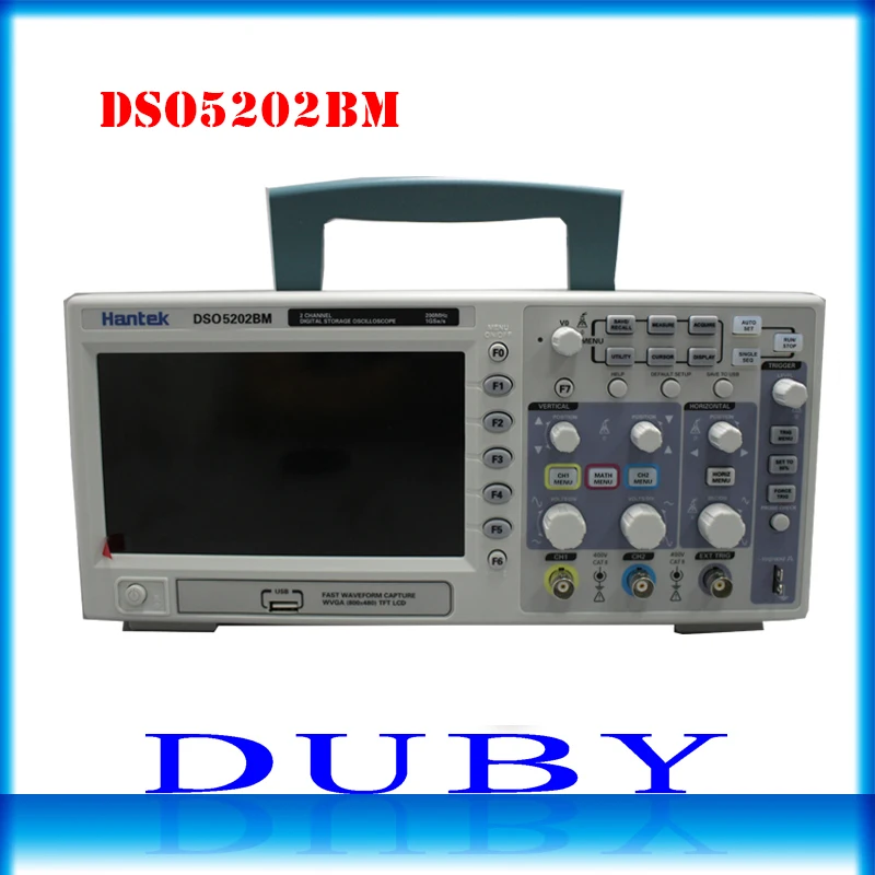 

Hantek DSO5202BM Digital Automotive Oscilloscope USB Lcd Display Benchtop Osciloscopio 200MHz 2 Channels 1GSa/s 2M Record Length